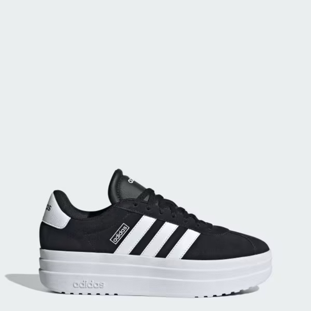 Adidas VL Court Bold Black and White Platform Sneakers